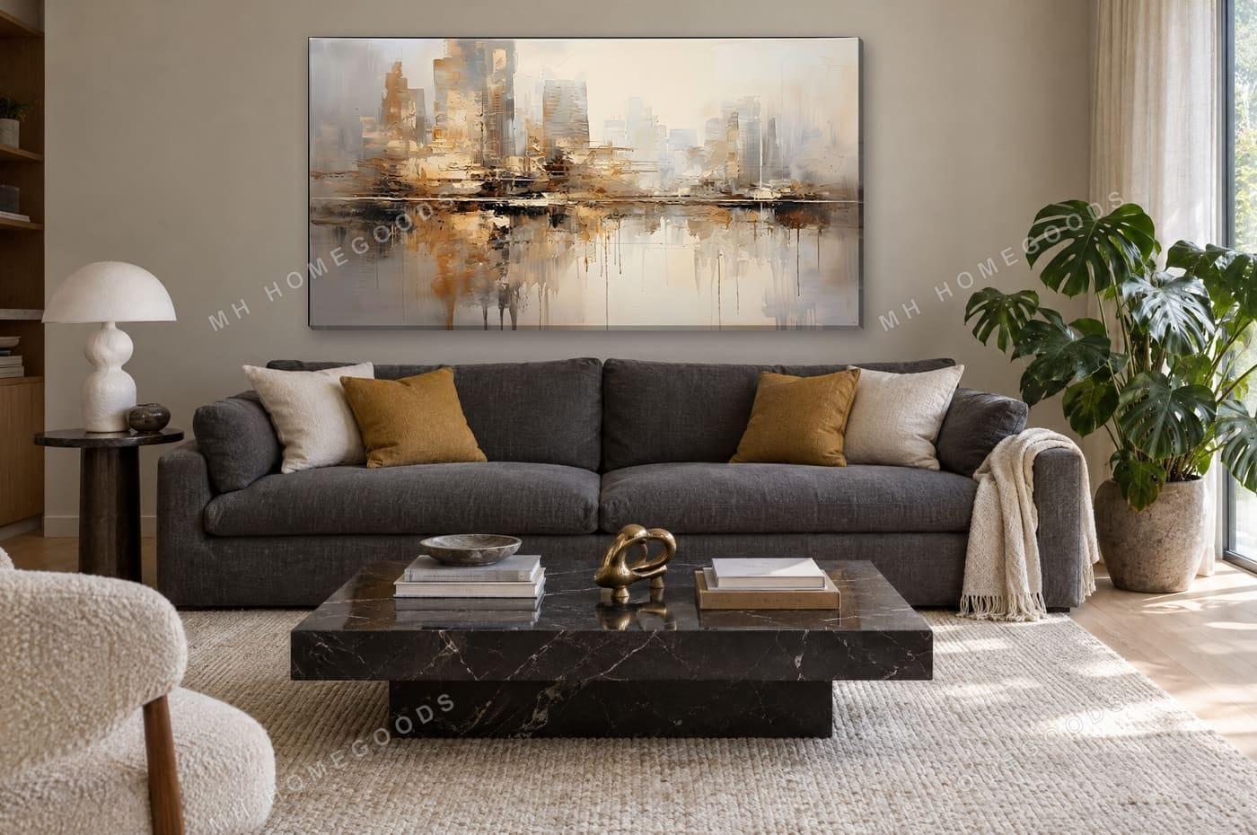 City in Gold: living room