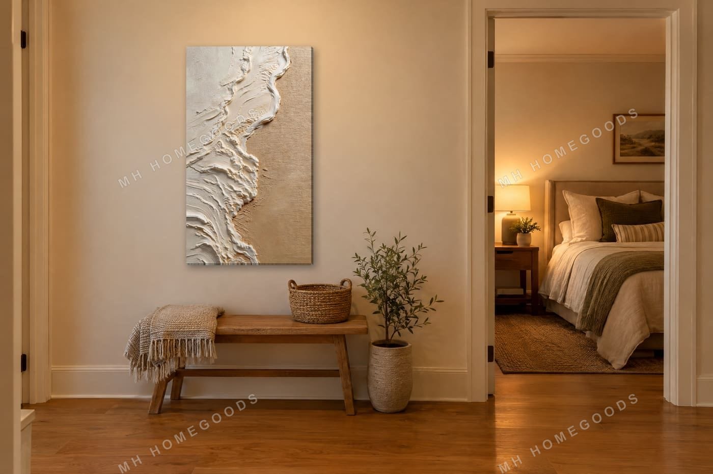 Textured Tide: bedroom