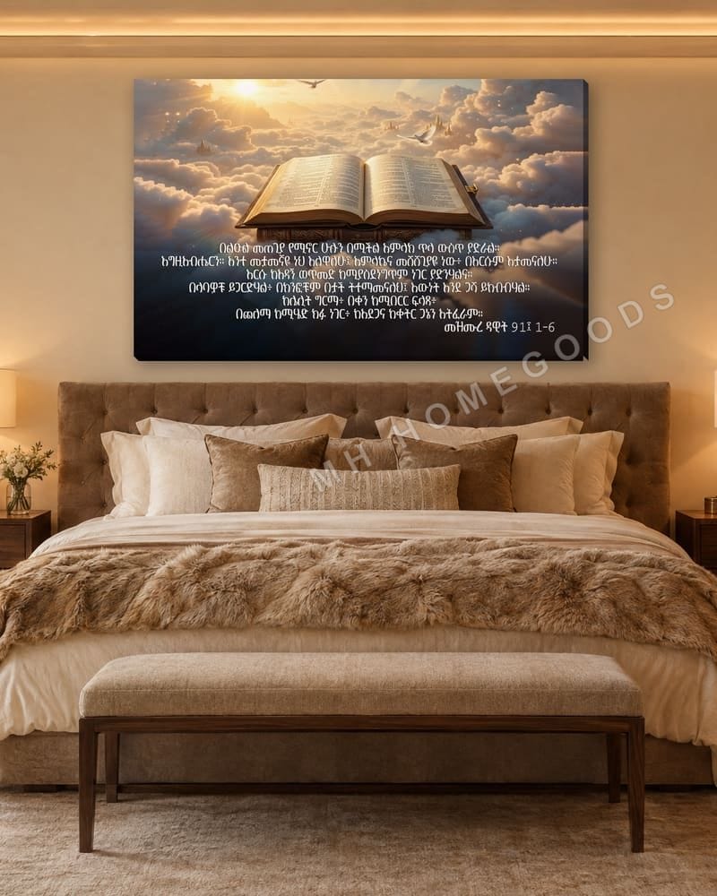 Psalm 91 in a master bedroom