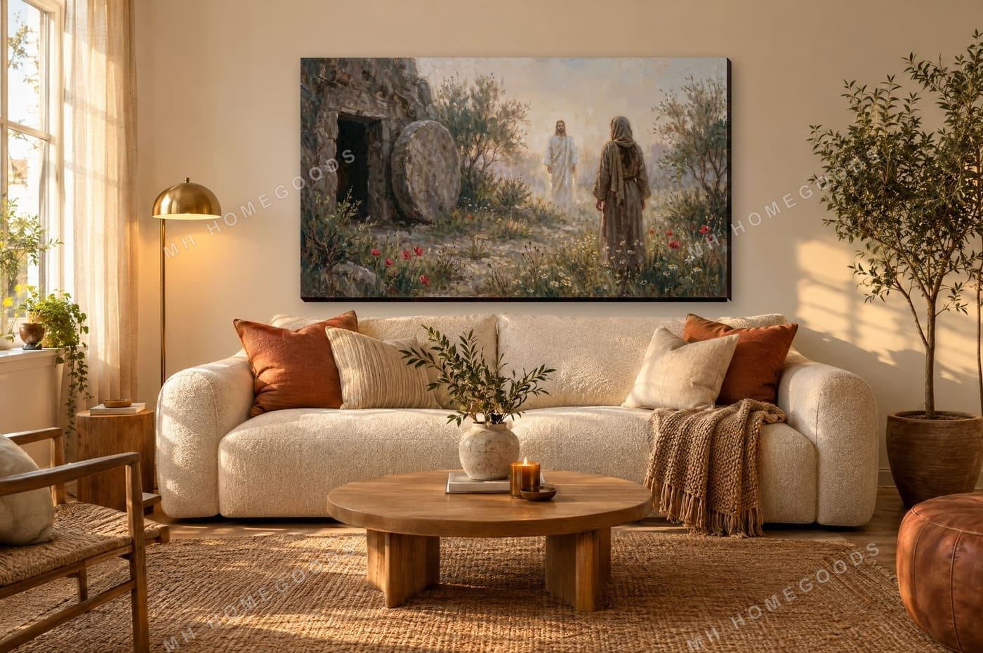 He Is Risen: living room