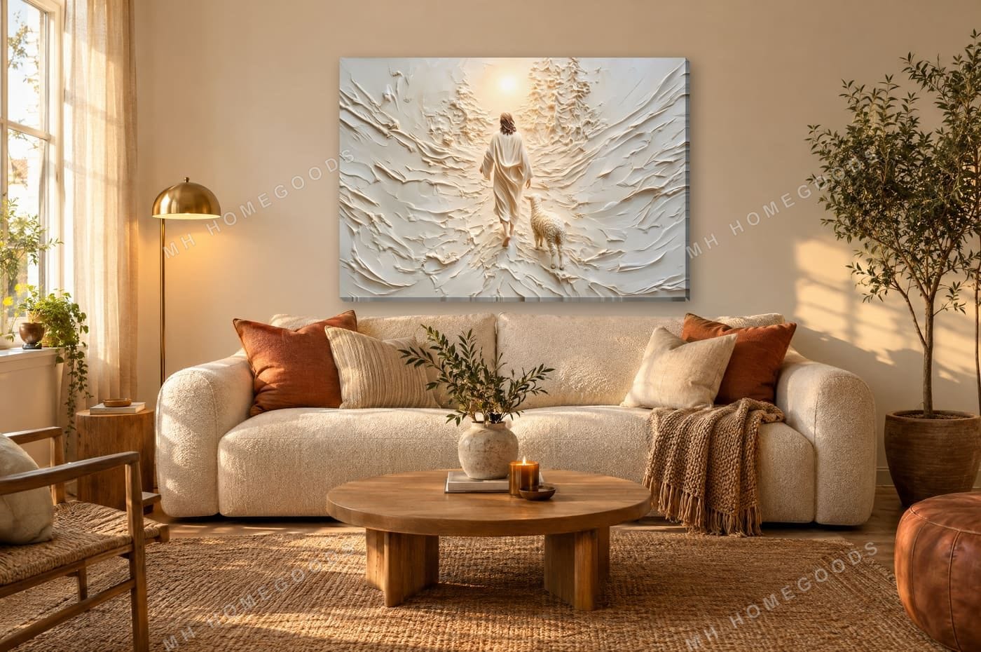 The Shepherd and the Lamb: living room